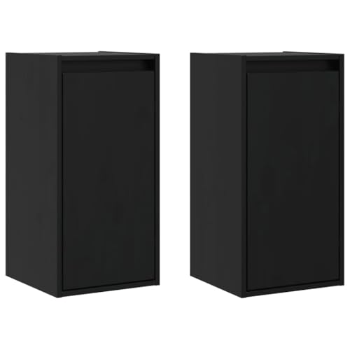 KTHLBRH Floating Shelves Küchenregal Wand Book Shelf Kleines Regal Wand - Wandschränke 2 STK. Schwarz 30x30x60 cm Massivholz Kiefer für Büro Badezimmer Schlafzimmer Wohnzimmer KTHLBRH Floating Shelves Küchenregal Wand Book Shelf Kleines Regal Wand - Wandschränke 2 STK. Schwarz 30x30x60 cm Massivholz Kiefer für Büro Badezimmer Schlafzimmer Wohnzimmer von KTHLBRH