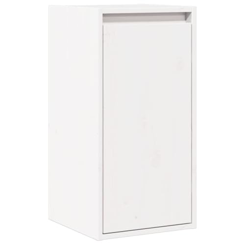 KTHLBRH Floating Shelves Küchenregal Wand Book Shelf Kleines Regal Wand - Wandschrank Weiß 30x30x60 cm Massivholz Kiefer für Büro Badezimmer Schlafzimmer Wohnzimmer von KTHLBRH
