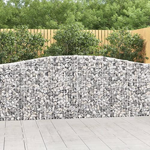 KTHLBRH Gabionen mit Hochbogen 2 STK. blumenkübel Outdoor pflanzenkübel for Außen Terrasse 400x30x100/120cm Verzinktes Eisen KTHLBRH Gabionen mit Hochbogen 2 STK. blumenkübel Outdoor pflanzenkübel for Außen Terrasse 400x30x100/120cm Verzinktes Eisen von KTHLBRH