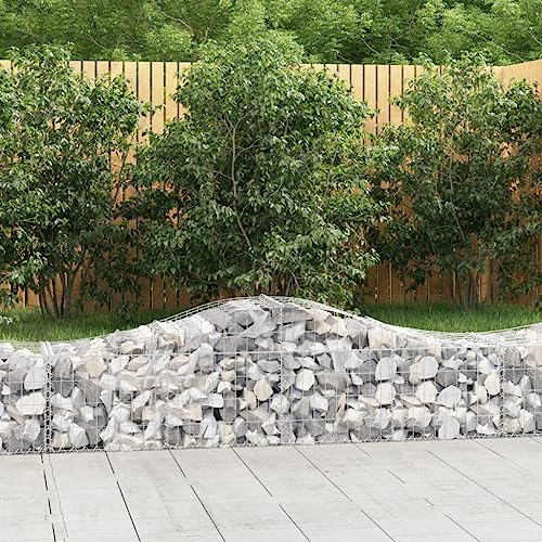 KTHLBRH Gabionen mit Hochbogen 6 STK. pflanztopf Outdoor blumenkübel Outdoor for Garten Außen 200x50x40/60 cm Verzinktes Eisen KTHLBRH Gabionen mit Hochbogen 6 STK. pflanztopf Outdoor blumenkübel Outdoor for Garten Außen 200x50x40/60 cm Verzinktes Eisen von KTHLBRH