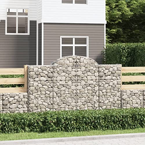 KTHLBRH Gabionen mit Hochbogen blumenkübel Outdoor pflanztopf Outdoor for Terrasse Garten 18Stk. 200x30x120/140cm Verzinktes Eisen KTHLBRH Gabionen mit Hochbogen blumenkübel Outdoor pflanztopf Outdoor for Terrasse Garten 18Stk. 200x30x120/140cm Verzinktes Eisen von KTHLBRH