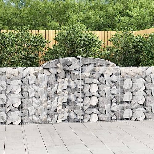 KTHLBRH Gabionen mit Hochbogen pflanztopf Outdoor blumenkübel Outdoor for Garten Innen 25 STK 300x30x100/120cm Verzinktes Eisen von KTHLBRH