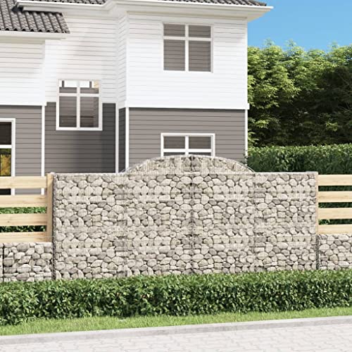 KTHLBRH Gabionen mit Hochbogen pflanztopf Outdoor pflanzenkübel for Innen Garten 11 STK 300x30x140/160cm Verzinktes Eisen von KTHLBRH