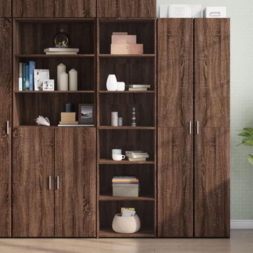 KTHLBRH Highboard Braun Eichen-Optik gartenschrank sideboards for Büro Innenraum 50x41x185 cm Holzwerkstoff KTHLBRH Highboard Braun Eichen-Optik gartenschrank sideboards for Büro Innenraum 50x41x185 cm Holzwerkstoff von KTHLBRH
