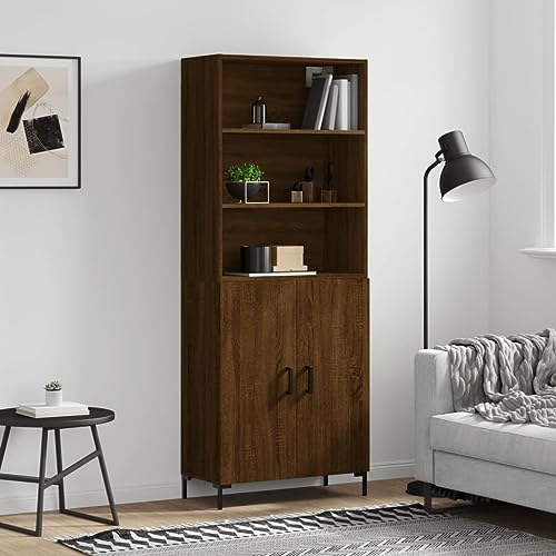 KTHLBRH Highboard Braun Eichen-Optik kommoden gartenschrank for Wohnzimmer Innenraum 69,5x34x180 cm Holzwerkstoff KTHLBRH Highboard Braun Eichen-Optik kommoden gartenschrank for Wohnzimmer Innenraum 69,5x34x180 cm Holzwerkstoff von KTHLBRH
