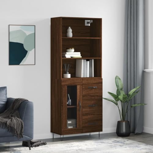 KTHLBRH Highboard Braun Eichen-Optik sideboards kleiderschrank for Innenraum Büro 69,5x34x180 cm Holzwerkstoff KTHLBRH Highboard Braun Eichen-Optik sideboards kleiderschrank for Innenraum Büro 69,5x34x180 cm Holzwerkstoff von KTHLBRH