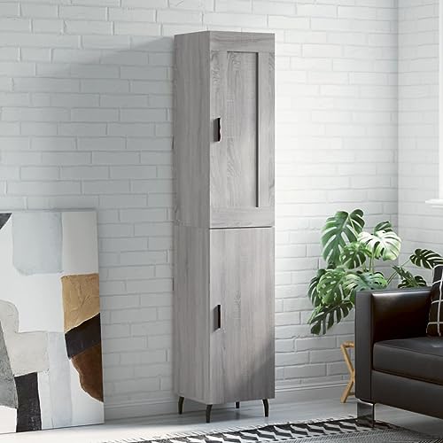 KTHLBRH Highboard Grau Sonoma gartenschrank kommoden for Wohnzimmer Innenraum 34,5x34x180 cm Holzwerkstoff KTHLBRH Highboard Grau Sonoma gartenschrank kommoden for Wohnzimmer Innenraum 34,5x34x180 cm Holzwerkstoff von KTHLBRH