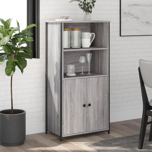 KTHLBRH Highboard Grau Sonoma gartenschrank kommoden for Wohnzimmer Schlafzimmer 62x36x121,5 cm Holzwerkstoff KTHLBRH Highboard Grau Sonoma gartenschrank kommoden for Wohnzimmer Schlafzimmer 62x36x121,5 cm Holzwerkstoff von KTHLBRH