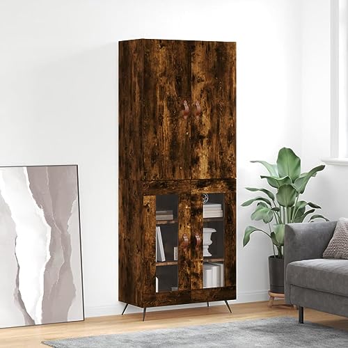KTHLBRH Highboard Räuchereiche kommoden gartenschrank for Wohnzimmer Innenraum 69,5x34x180 cm Holzwerkstoff KTHLBRH Highboard Räuchereiche kommoden gartenschrank for Wohnzimmer Innenraum 69,5x34x180 cm Holzwerkstoff von KTHLBRH