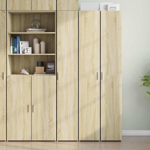 KTHLBRH Highboard Sonoma-Eiche kleiderschrank sideboards for Innenraum Büro 30x42,5x185 cm Holzwerkstoff KTHLBRH Highboard Sonoma-Eiche kleiderschrank sideboards for Innenraum Büro 30x42,5x185 cm Holzwerkstoff von KTHLBRH