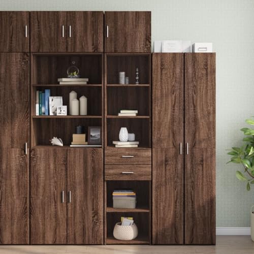 KTHLBRH Hochschrank Schmal Eichen-Optik flurschrank kommoden for Innenraum Wohnzimmer 45x42,5x225 cm Holzwerkstoff KTHLBRH Hochschrank Schmal Eichen-Optik flurschrank kommoden for Innenraum Wohnzimmer 45x42,5x225 cm Holzwerkstoff von KTHLBRH