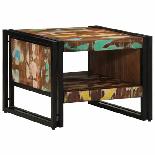 KTHLBRH Kaffeetisch Beistelltisch Couch Coffee Table Living Room Kleine Beistelltische - Couchtisch Mehrfarbig 50x50x38 cm Altholz Massivholz für Küche Schlafzimmer Garten Wohnzimmer KTHLBRH Kaffeetisch Beistelltisch Couch Coffee Table Living Room Kleine Beistelltische - Couchtisch Mehrfarbig 50x50x38 cm Altholz Massivholz für Küche Schlafzimmer Garten Wohnzimmer von KTHLBRH