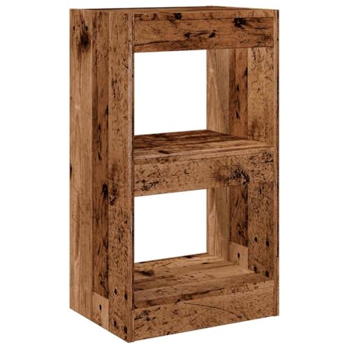 KTHLBRH Kitchen Shelf Bücherregale Book Shelf Bookcase - Bücherregal/Raumteiler Altholz-Optik 40x30x72 cm für Küche Wohnzimmer Kellerraum Abstellraum von KTHLBRH