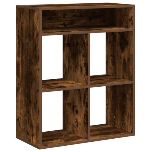 KTHLBRH Kitchen Shelf Vitrinenschrank Wohnzimmer Möbel Sideboard Wohnzimmer - Bücherregal Räuchereiche 66x31x80 cm Holzwerkstoff für Büro Outdoor Wohnzimmer Kellerraum von KTHLBRH