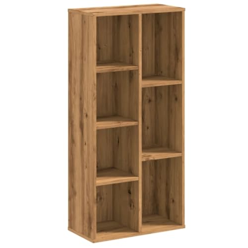 KTHLBRH Kleiner Schrank Bücherschrank Book Shelf Kleines Regal - Bücherregal Artisan-Eiche 50x25x105 cm Holzwerkstoff für Outdoor Zimmer Küche Wohnzimmer von KTHLBRH