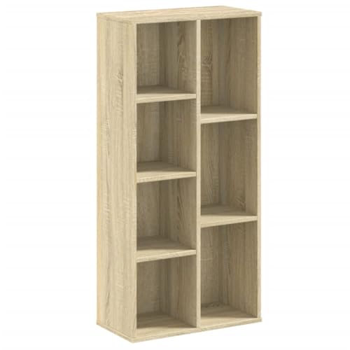 KTHLBRH Kleiner Schrank Bücherschrank Book Shelf Kleines Regal - Bücherregal Sonoma-Eiche 50x25x105 cm Holzwerkstoff für Outdoor Zimmer Küche Wohnzimmer von KTHLBRH