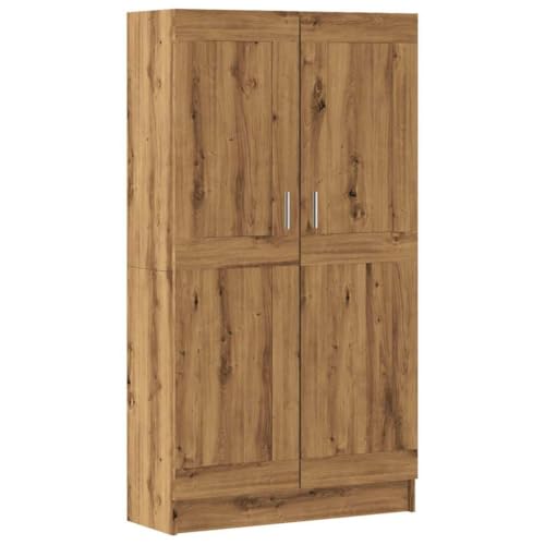 KTHLBRH Kleiner Schrank Vitrinenschrank Bücherschrank Schrank Regal - Bücherschrank Artisan-Eiche 82,5x30,5x150 cm Holzwerkstoff für Küche Kellerraum Outdoor Wohnzimmer von KTHLBRH