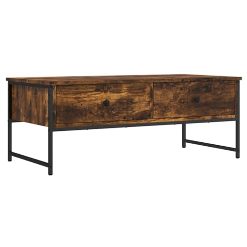 KTHLBRH Kleines Regal Wohnzimmer Möbel Gartentisch Klein Living Room Table - Couchtisch Räuchereiche 101x49x39,5 cm Holzwerkstoff für Schlafzimmer Garten Küche Wohnzimmer von KTHLBRH