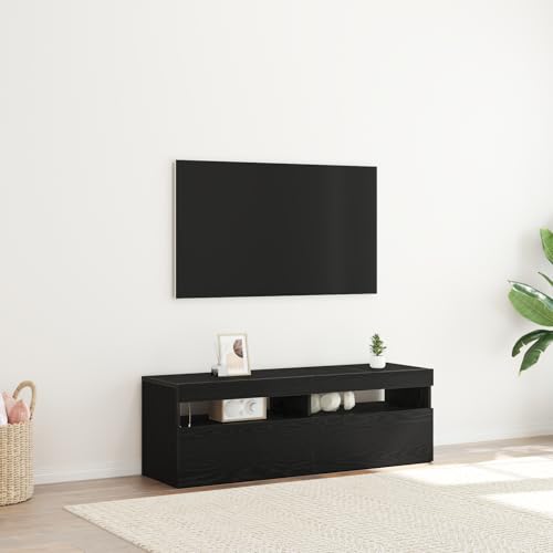 KTHLBRH LED TV-Schrank Schwarz Eiche Fernsehtisch tv unterschrank Sideboard tv HiFi Rack 120x35x40 cm Holzwerkstoff KTHLBRH LED TV-Schrank Schwarz Eiche Fernsehtisch tv unterschrank Sideboard tv HiFi Rack 120x35x40 cm Holzwerkstoff von KTHLBRH