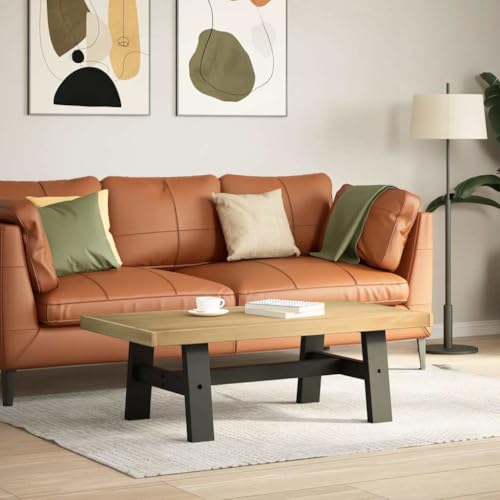 KTHLBRH Lounge Tisch Outdoor Wohnzimmertisch Wohnzimmer Möbel Living Room Table - Couchtisch NOAIN A-förmige Beine 120x60x40 cm Massivholz Kiefer für Küche Wohnzimmer Balkon Garten von KTHLBRH