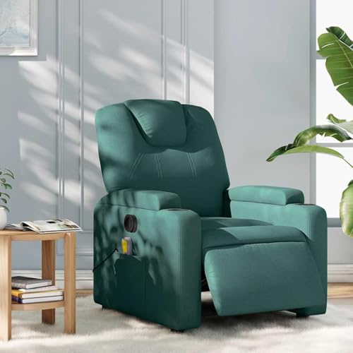 KTHLBRH Massagesessel Elektrisch Dunkelgrün Stoff Wohnzimmersessel Küchenstuhl für Hotel Wohnzimmer KTHLBRH Massagesessel Elektrisch Dunkelgrün Stoff Wohnzimmersessel Küchenstuhl für Hotel Wohnzimmer von KTHLBRH