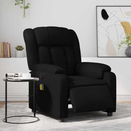 KTHLBRH Massagesessel Elektrisch Schwarz Kunstleder Wartezimmerstuhl Bürostuhl für Wohnzimmer Küche von KTHLBRH