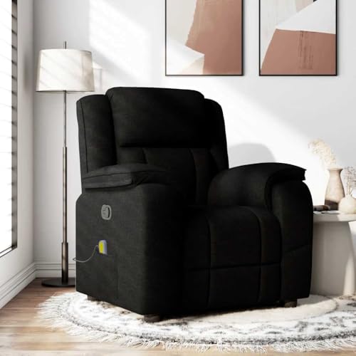 KTHLBRH Massagesessel Schwarz Stoff Wohnzimmersessel Lesesessel für Wohnzimmer Schlafzimmer KTHLBRH Massagesessel Schwarz Stoff Wohnzimmersessel Lesesessel für Wohnzimmer Schlafzimmer von KTHLBRH
