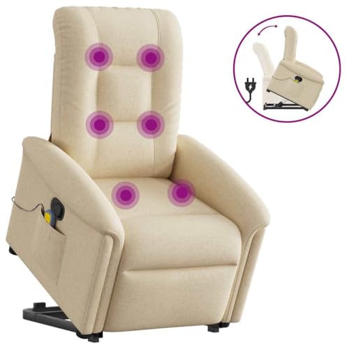KTHLBRH Massagesessel mit Aufstehhilfe Creme Stoff Wartezimmerstuhl Stuhl für Wohnzimmer Küche KTHLBRH Massagesessel mit Aufstehhilfe Creme Stoff Wartezimmerstuhl Stuhl für Wohnzimmer Küche von KTHLBRH