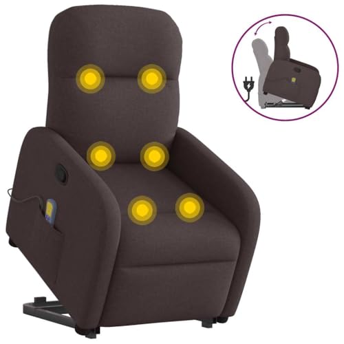 KTHLBRH Massagesessel mit Aufstehhilfe Dunkelbraun Stoff Lesesessel Sitzmöbel für Büro Hotel KTHLBRH Massagesessel mit Aufstehhilfe Dunkelbraun Stoff Lesesessel Sitzmöbel für Büro Hotel von KTHLBRH