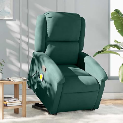 KTHLBRH Massagesessel mit Aufstehhilfe Dunkelgrün Samt Wartezimmersessel Sitzmöbel für Wohnzimmer Büro KTHLBRH Massagesessel mit Aufstehhilfe Dunkelgrün Samt Wartezimmersessel Sitzmöbel für Wohnzimmer Büro von KTHLBRH