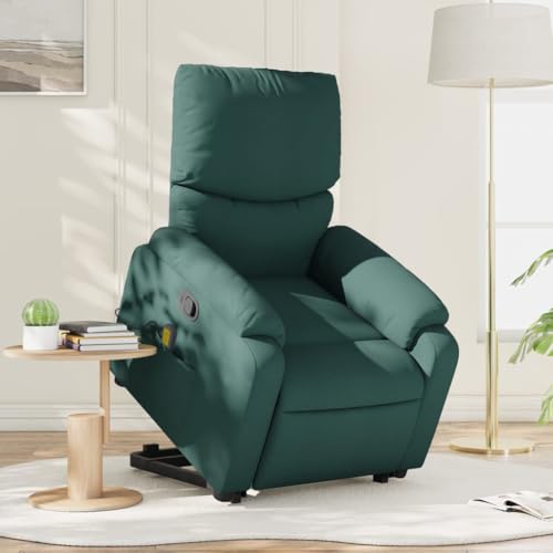 KTHLBRH Massagesessel mit Aufstehhilfe Dunkelgrün Stoff Lesesessel Wohnzimmersessel für Büro Wohnzimmer KTHLBRH Massagesessel mit Aufstehhilfe Dunkelgrün Stoff Lesesessel Wohnzimmersessel für Büro Wohnzimmer von KTHLBRH
