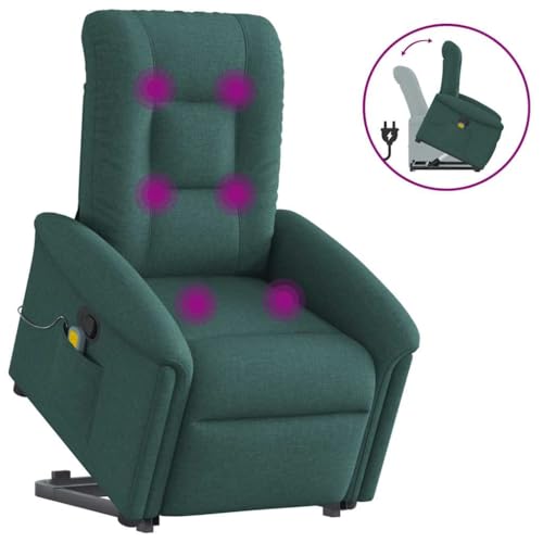 KTHLBRH Massagesessel mit Aufstehhilfe Dunkelgrün Stoff Wohnzimmersessel Wartezimmersessel für Wohnzimmer Küche KTHLBRH Massagesessel mit Aufstehhilfe Dunkelgrün Stoff Wohnzimmersessel Wartezimmersessel für Wohnzimmer Küche von KTHLBRH