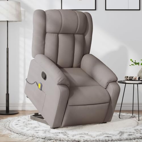 KTHLBRH Massagesessel mit Aufstehhilfe Taupe Stoff Wohnzimmerstuhl Küchenstuhl für Büro Schlafzimmer KTHLBRH Massagesessel mit Aufstehhilfe Taupe Stoff Wohnzimmerstuhl Küchenstuhl für Büro Schlafzimmer von KTHLBRH