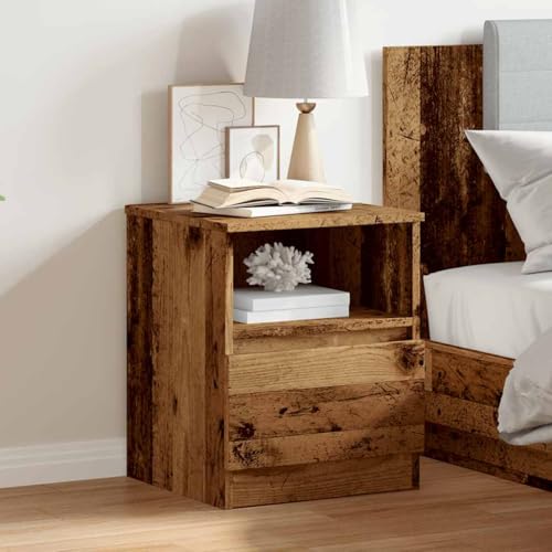 KTHLBRH Nachttisch Altholz-Optik nachttische badschrank schmal for Schlafzimmer Zimmer 40x40x50 cm Holzwerkstoff KTHLBRH Nachttisch Altholz-Optik nachttische badschrank schmal for Schlafzimmer Zimmer 40x40x50 cm Holzwerkstoff von KTHLBRH