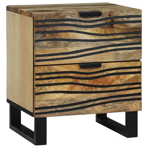 KTHLBRH Nachttisch Bedside Table nachttisch for Schlafzimmer Zimmer 40x33,5x46 cm aus massivem Mangoholz und Holzwerkstoffen KTHLBRH Nachttisch Bedside Table nachttisch for Schlafzimmer Zimmer 40x33,5x46 cm aus massivem Mangoholz und Holzwerkstoffen von KTHLBRH
