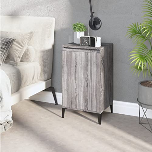 KTHLBRH Nachttisch Grau Sonoma nachtschrank kommode mit schubladen for Schlafzimmer Wohnzimmer 40x35x70 cm Holzwerkstoff von KTHLBRH