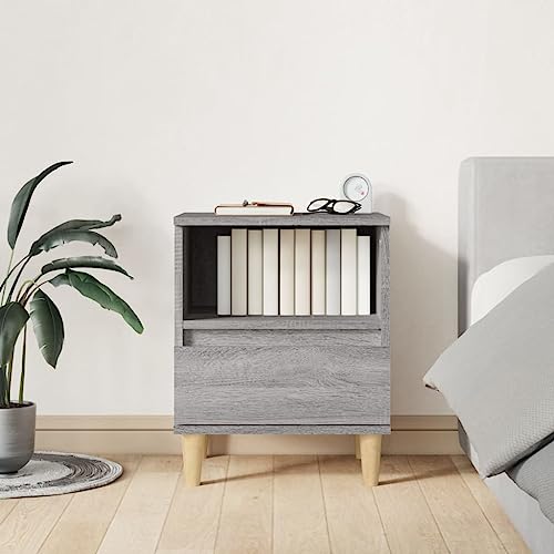 KTHLBRH Nachttisch Grau Sonoma nachttische badschrank schmal for Schlafzimmer Wohnzimmer 40x35x50 cm KTHLBRH Nachttisch Grau Sonoma nachttische badschrank schmal for Schlafzimmer Wohnzimmer 40x35x50 cm von KTHLBRH