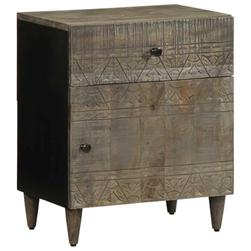 KTHLBRH Nachttisch Hellgrau Bedside Table kommode mit schubladen for Zimmer Schlafzimmer 50x33x60 cm Massivholz Mango KTHLBRH Nachttisch Hellgrau Bedside Table kommode mit schubladen for Zimmer Schlafzimmer 50x33x60 cm Massivholz Mango von KTHLBRH