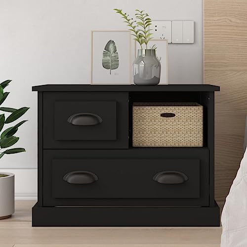 KTHLBRH Nachttisch Schwarz kommode mit schubladen badschrank schmal for Zimmer Wohnzimmer 60x39x45 cm KTHLBRH Nachttisch Schwarz kommode mit schubladen badschrank schmal for Zimmer Wohnzimmer 60x39x45 cm von KTHLBRH