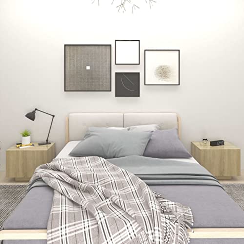 KTHLBRH Nachttisch Sonoma-Eiche Bedside Table nachtschrank for Schlafzimmer Wohnzimmer 100x35x40 cm Holzwerkstoff KTHLBRH Nachttisch Sonoma-Eiche Bedside Table nachtschrank for Schlafzimmer Wohnzimmer 100x35x40 cm Holzwerkstoff von KTHLBRH