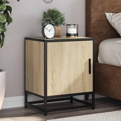 KTHLBRH Nachttisch Sonoma-Eiche nachtschrank kommode mit schubladen for Wohnzimmer Zimmer 40x31x50 cm Holzwerkstoff und Metall KTHLBRH Nachttisch Sonoma-Eiche nachtschrank kommode mit schubladen for Wohnzimmer Zimmer 40x31x50 cm Holzwerkstoff und Metall von KTHLBRH