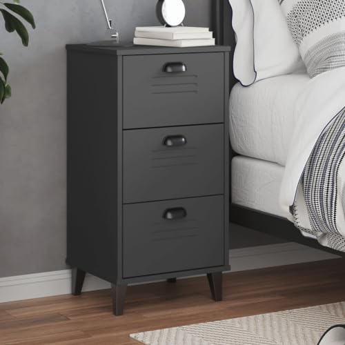 KTHLBRH Nachttisch VIKEN Anthrazit Holzwerkstoff nachttisch badschrank schmal for Schlafzimmer Wohnzimmer KTHLBRH Nachttisch VIKEN Anthrazit Holzwerkstoff nachttisch badschrank schmal for Schlafzimmer Wohnzimmer von KTHLBRH