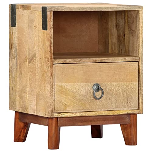 KTHLBRH Nachttisch beistelltisch nachttisch for Wohnzimmer Schlafzimmer 40 x 30 x 52 cm Massives Raues Mangoholz KTHLBRH Nachttisch beistelltisch nachttisch for Wohnzimmer Schlafzimmer 40 x 30 x 52 cm Massives Raues Mangoholz von KTHLBRH