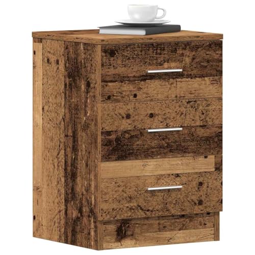 KTHLBRH Nachttische 2 STK. Altholz-Optik nachttisch nachtschrank for Wohnzimmer Zimmer 38x35x55 cm Holzwerkstoff KTHLBRH Nachttische 2 STK. Altholz-Optik nachttisch nachtschrank for Wohnzimmer Zimmer 38x35x55 cm Holzwerkstoff von KTHLBRH