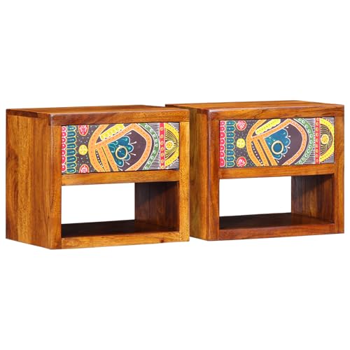 KTHLBRH Nachttische 2 STK. Bedside Table nachtschrank for Schlafzimmer Wohnzimmer 40x35x35 cm Massivholz Akazie KTHLBRH Nachttische 2 STK. Bedside Table nachtschrank for Schlafzimmer Wohnzimmer 40x35x35 cm Massivholz Akazie von KTHLBRH