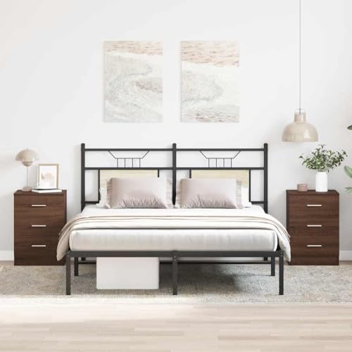KTHLBRH Nachttische 2 STK. Braun Eichen-Optik badschrank schmal nachttisch for Schlafzimmer Wohnzimmer 38x35x56 cm Holzwerkstoff KTHLBRH Nachttische 2 STK. Braun Eichen-Optik badschrank schmal nachttisch for Schlafzimmer Wohnzimmer 38x35x56 cm Holzwerkstoff von KTHLBRH