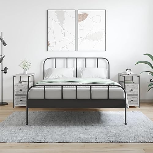 KTHLBRH Nachttische 2 STK. Grau Sonoma kommode mit schubladen nachttisch for Schlafzimmer Zimmer 30x60x60 cm Holzwerkstoff KTHLBRH Nachttische 2 STK. Grau Sonoma kommode mit schubladen nachttisch for Schlafzimmer Zimmer 30x60x60 cm Holzwerkstoff von KTHLBRH