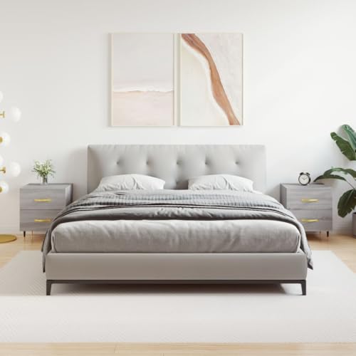 KTHLBRH Nachttische 2 STK. Grau Sonoma nachttisch badschrank schmal for Wohnzimmer Zimmer 40x35x47,5 cm Holzwerkstoff KTHLBRH Nachttische 2 STK. Grau Sonoma nachttisch badschrank schmal for Wohnzimmer Zimmer 40x35x47,5 cm Holzwerkstoff von KTHLBRH