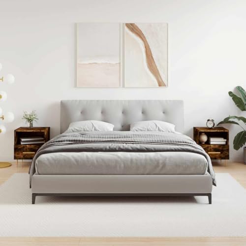 KTHLBRH Nachttische 2 STK. Räuchereiche kommode mit schubladen Bedside Table for Zimmer Schlafzimmer 40x35x47,5 cm Holzwerkstoff von KTHLBRH