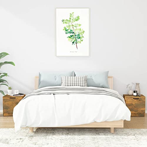 KTHLBRH Nachttische 2 STK. Räuchereiche kommode mit schubladen badschrank schmal for Schlafzimmer Zimmer 40x39x40 cm KTHLBRH Nachttische 2 STK. Räuchereiche kommode mit schubladen badschrank schmal for Schlafzimmer Zimmer 40x39x40 cm von KTHLBRH